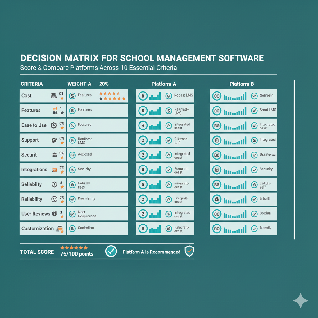 Platform Selection Criteria Comparison